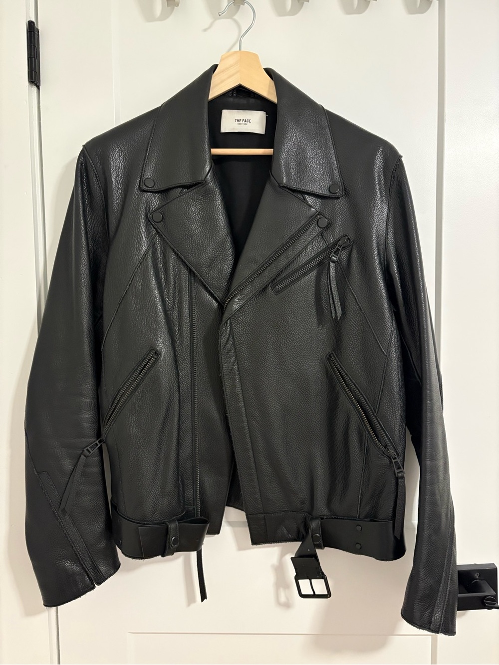 Classic Black Leather Biker Jacket